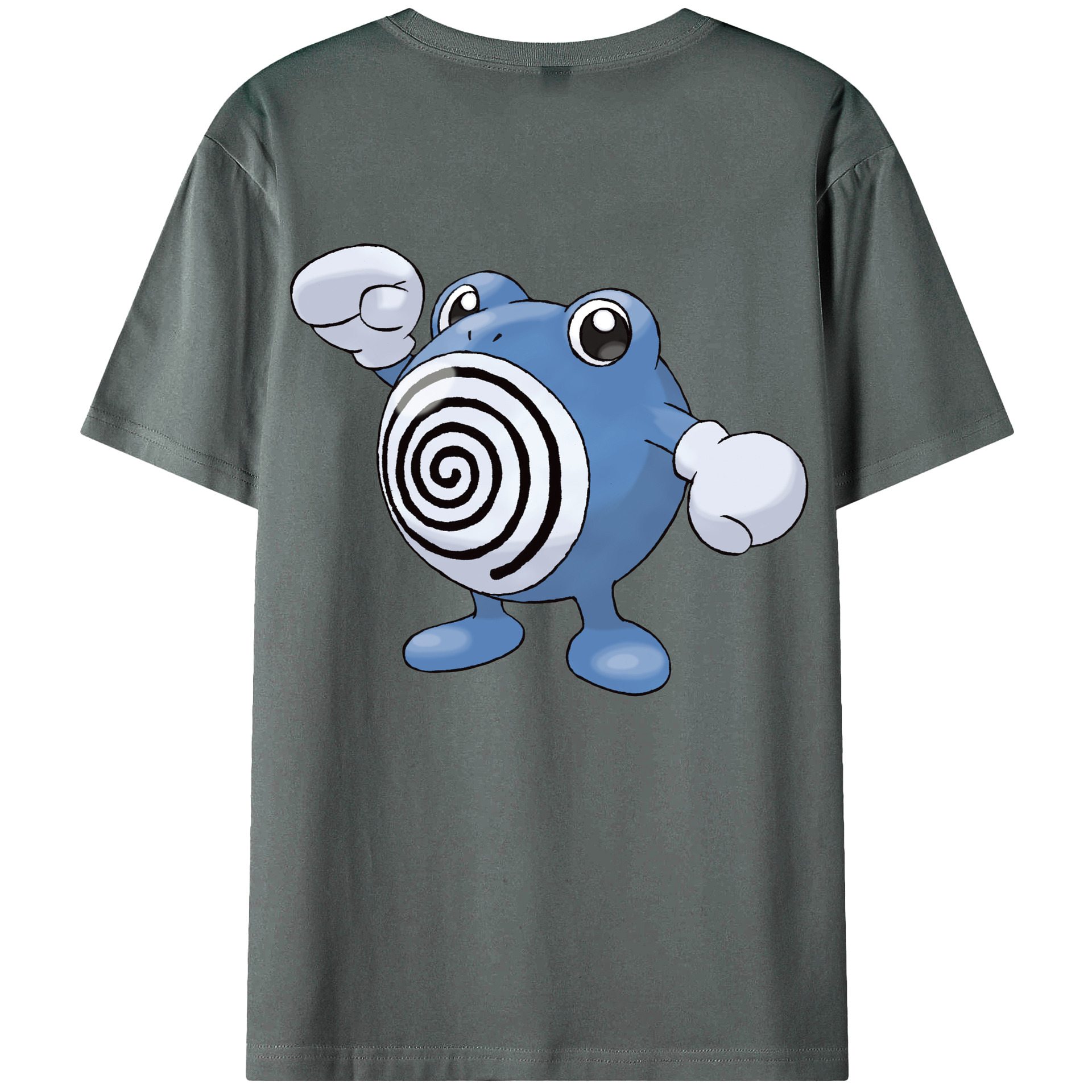 （画像用） ポケットモンスター Pokémon 綿100％ メンズ半袖Tシャツ（バックプリント） 通気性